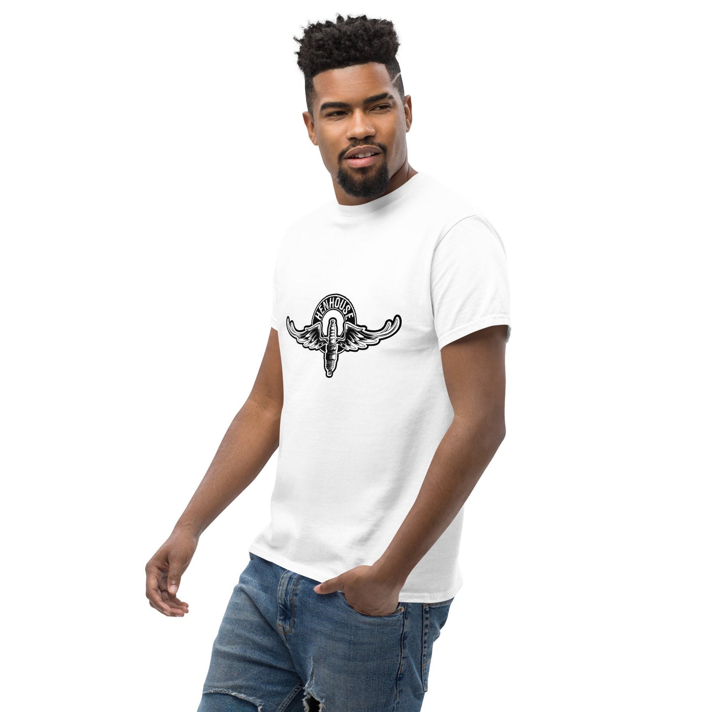 Camiseta Winged Spark Plug Blanca